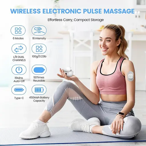 Двухканальный миостимулятор Luvan TENS и EMS для снятия боли портативный цифровой 6 режимов - фото 2