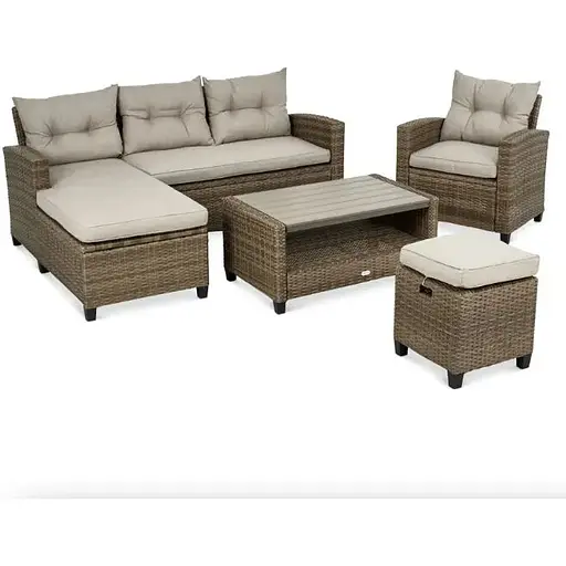 Комплект садових меблів Di Volio Dalmia бежевий/кремовий