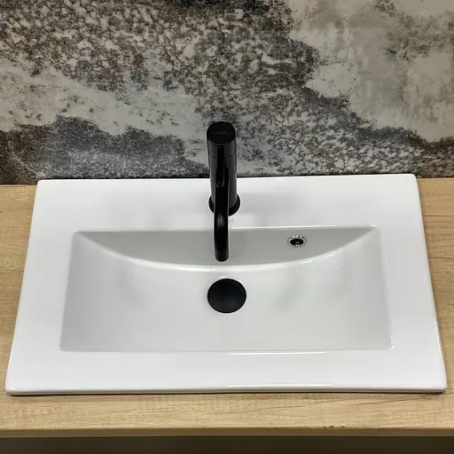 Умивальник VBI Teora 60 white врізний VBI-018051, Білий - фото 4