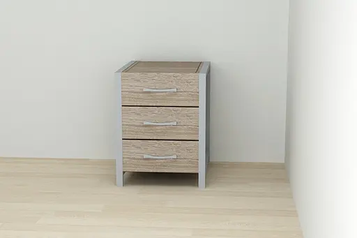 Тумба універсальна Ferrum-decor Вів'єн 3 50x41x40 сірий ДСП Дуб Сонома Трюфель 16мм (FRD-104199)