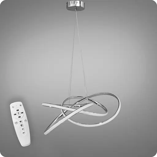 Люстра підвісна 517 Dlight 3color с пультом 90Вт Хром (02004) - фото 1