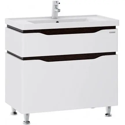 Тумба підлогова Sanwerk Алесса 70 венге з умивальником Qtap (MV0000874) Венге - фото 1