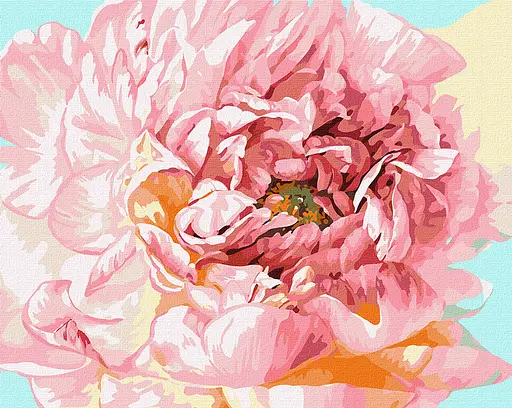 Набір для розпису по номерах Ніжна півонія, 40x50 см, КНО2996