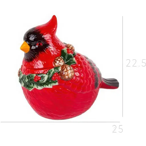 Банка для хранения Lefard Красный Кардинал 25х15.5х22.5см (626-010) - фото 2