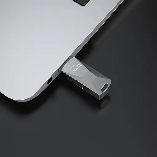 Флешка металлическая Hoco UD5 128 GB USB 3.0 Flash Disk Wisdom - фото 6