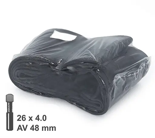 Камера велосипедна CS 26x4.0 прямий ніпель AV 48 мм фет-байк (G0001794) - фото 2