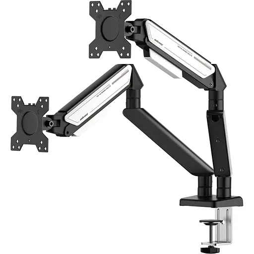 Настольное крепление для монитора Anda Seat Stealth II Duo Black White (AD-W-A6D-2S-BW) [148293]