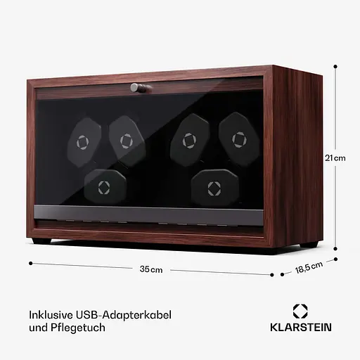 Ротомат ящик для автоподзавода часов Klarstein Brienz 6 (10045572) - фото 4