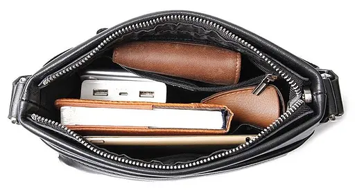 Чоловіча шкіряна сумка Vintage 25х25х4 см sum0013925 - фото 8