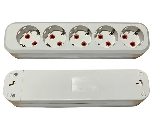 Колодка электрическая быстрой сборки 5 гнезд с заземлением PRОFI (конт.группа медь) (19413) ТМ LUMANO - фото 1