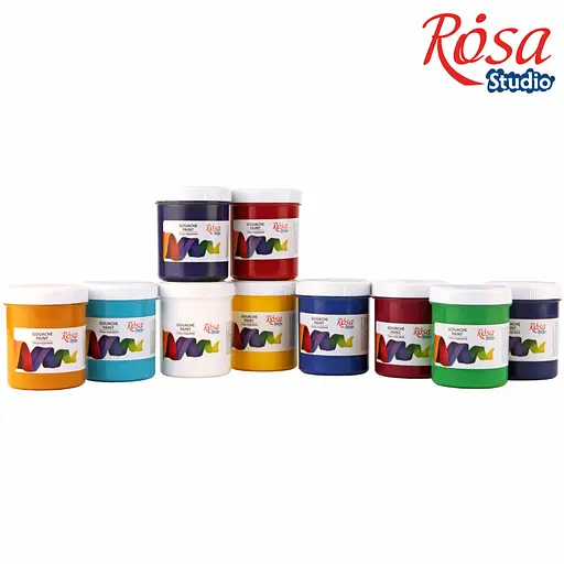 Краска гуашевая Белила титановые (901) 100 мл Rosa Studio [CD] - фото 3