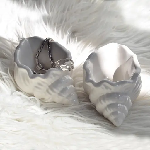 Гіпсове Кашпо Мушлі Spokiy SP2371 розмір 9 см - фото 2