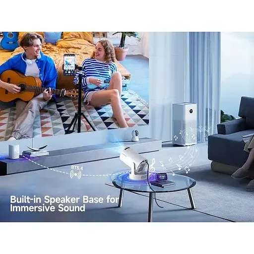 Смарт проектор з автофокусом Magcubic HY300 Pro+ Plus Android 14, chip H726, 8K24fps, 1GB/8GB Wi-Fi 2.4G/5G Кінотеатр White (19030) - фото 6