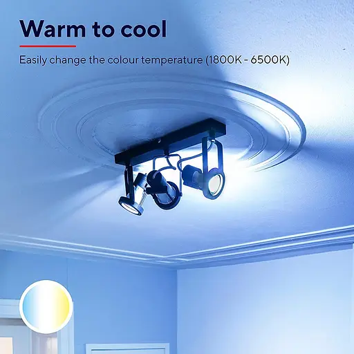 Довіряйте розумній лампочці WiFi GU10, плямі, що запам'ятовується, працює з Alexa та Google Home, без концентратора, 2.4 ГГц WiFi - фото 2