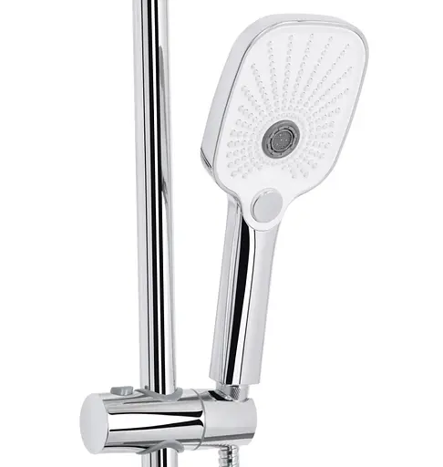 Душевая система универсальная Qtap Gemini Chrome/White с изливом QTGEM111CRW45687 - фото 3