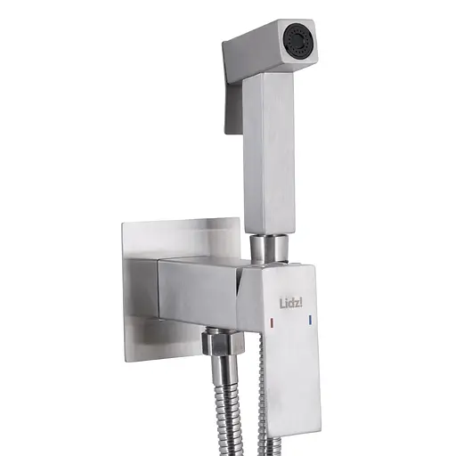 Набор гигиенического душа скрытого монтажа Lidz Kubis 111 Nickel LDKUB111NKS46106 прямоугольный, Нержавеющая сталь - фото 3