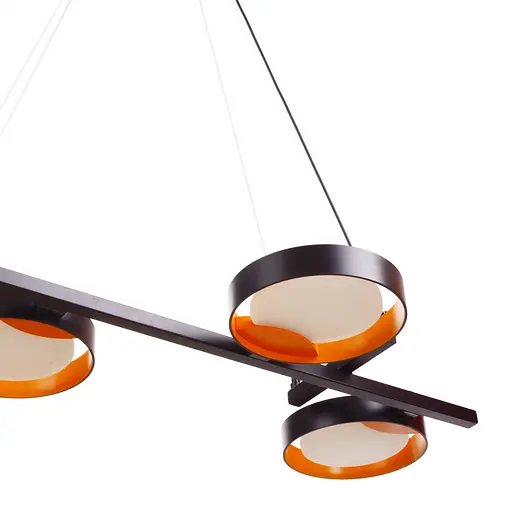 Світильник стельовий Brille підвісний BR-01 666S/4 LED 20W NW BK/G - фото 6