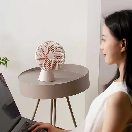 Портативный вентилятор Xiaomi Sothing Forest Desktop Fan (DSHJ-S-1907) Beige - фото 5