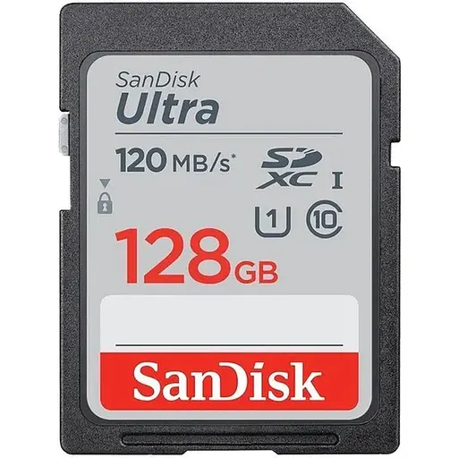 SanDisk Карта пам'яті SD 128GB C10 UHS-I R140MB/s Ultra