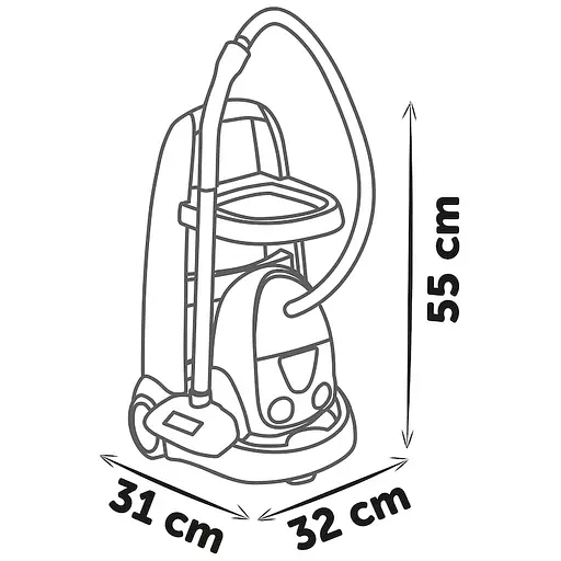 Ігровий набір Smoby Вiзок для прибирания Ровента з пилососом (7600330325) - фото 3