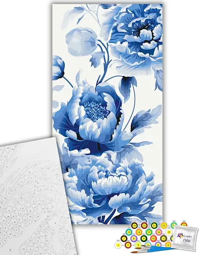 Набір для розпису ArtCraft Небесні півонії 40 x 80 см (13090-AC) - фото 2