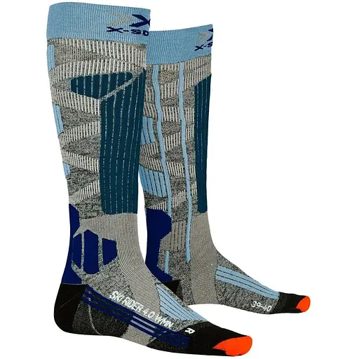 Носки X-Socks Ski Rider 4.0 Women 39-40 Серый/Синий (1068-XS-SSKRW19W 39-40 G2)