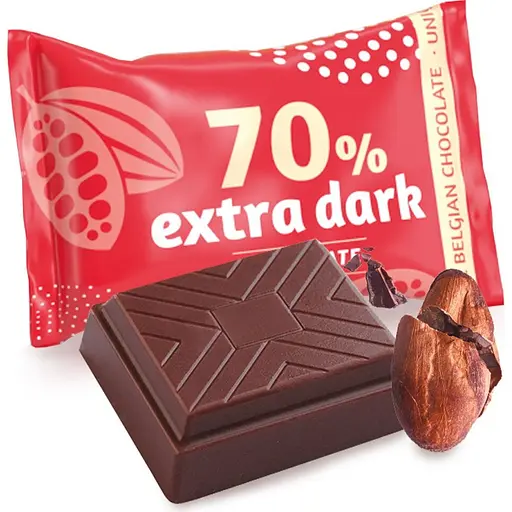 Шоколадные конфеты Cachet Minis Red Extra dark chocolate 70% 185 г  - фото 2