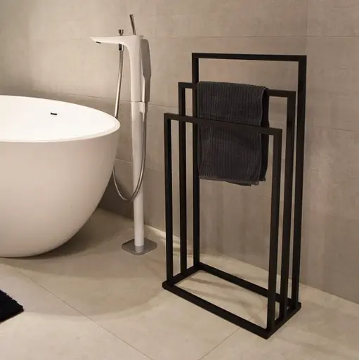 Вішалка для рушників Yoka Lonia3 black P.LONIA3-BLK Чорний матовий - фото 6