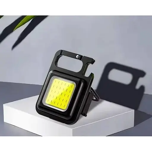 Кемпинговый LED ручной фонарик-брелок с открывалкой и магнитом на аккумуляторе - фото 4
