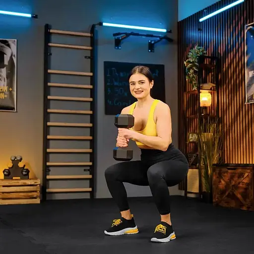 Гантеля шестигранная Trex Sport прорезиненная TX-050RD 5кг - фото 10