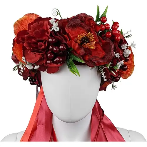 Венок крупный двухсторонний с цветами Руслана - фото 1