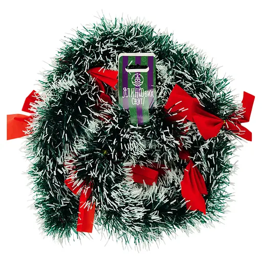 Мішура новорічна Yiwu з бантами 200 см (863953)