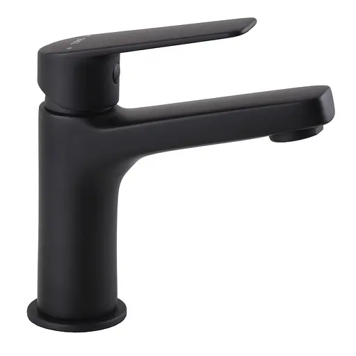 Смеситель для умывальника Topaz Capri TCA-15207-H44-BL картридж D25 H=140 шланги 45см Черный матовый - фото 1