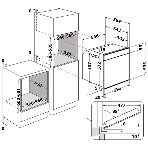 Духова шафа Whirlpool з піролітичним очищенням W7OM44S1PBL - фото 12