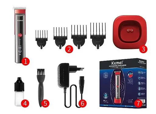 Професійна машинка Kemei Km-5016 для стрижки волосся - фото 2