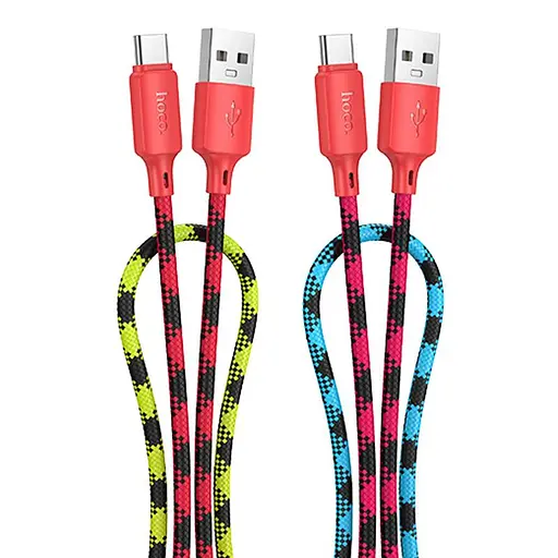 Дата кабель Hoco X116 Meridian USB to Type-C 3A (1m) Gradient Red Mix
