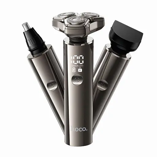 Електробритва Hoco HP36 3-в-1 з тримером, насадками для стрижки та гоління - фото 2
