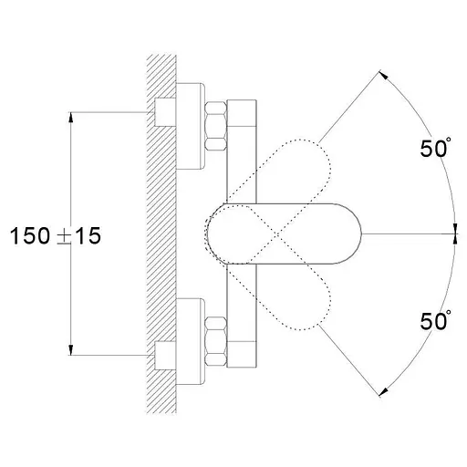 Змішувач для душу TROYA LAB5-A136 одноважільний 30412 - фото 4