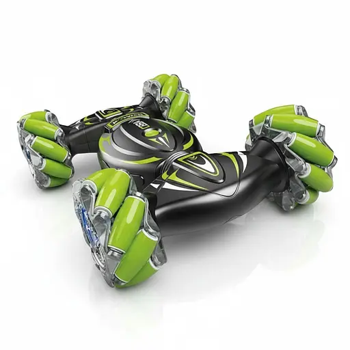 Радиоуправляемая трюковая машина RQ 3034, аккумулятор 3.7V, пульт 2.4G, свет, музыка, вращение на 360°, режим демонстрации, Черная