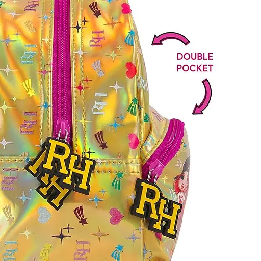 Дитячий рюкзак Perletti Kids Rainbow High золотистий (P13283) - фото 3