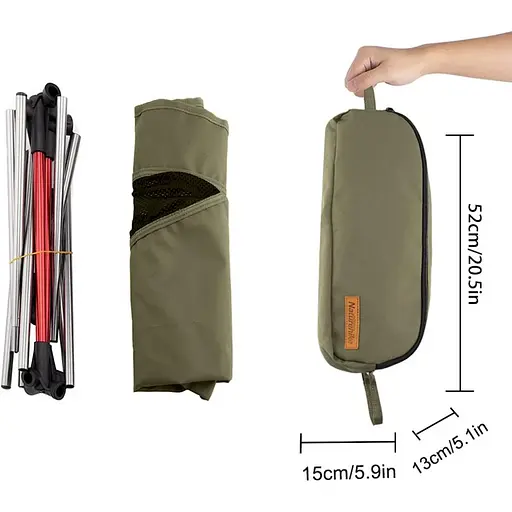 Туристическое складное кресло Naturehike NH20JJ036 (Темно-зеленое) - фото 3