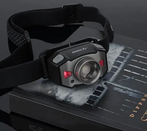 Налобний ліхтар Boruit B33 XP-G2 + 2*3030 водонепроникний ліхтарик - фото 4