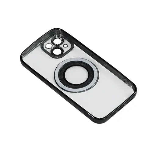 Магнітний чохол XON PhoneCase Magnetic для iPhone 13 (PCMC1113100B 7942) Чорний/Прозорий - фото 2