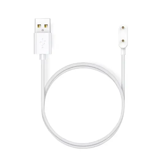 Зарядний пристрій Amazfeel для фітнес-браслета Huawei band 9, 8, 7, 6, 6Pro (Type-C - вхід) білий - фото 2