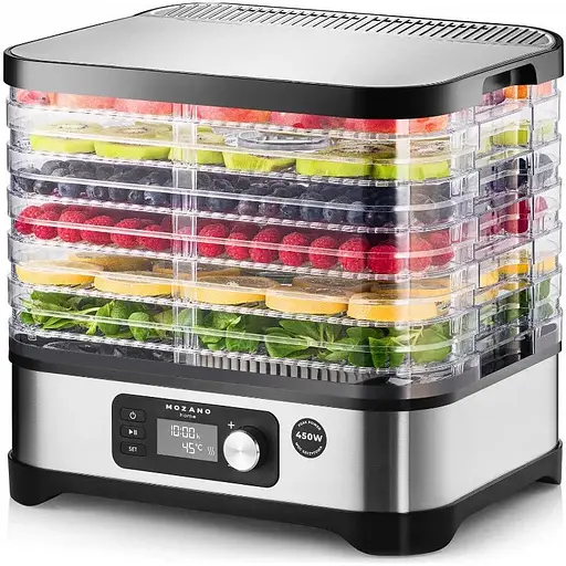 Сушилка для овощей фруктов ягод и снеков дегидратор Mozano PRO Food Dryer 450W - фото 1