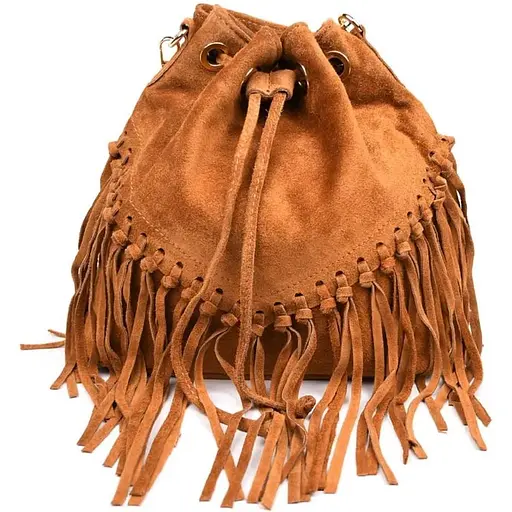 Женская замшевая сумка на плечо Firenze 25х26х13 см sum0028543 - фото 1