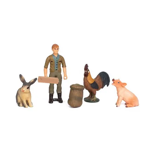 Детский игрушечный набор "Ферма" Q9899-T7_5 свинка, петушок, кролик