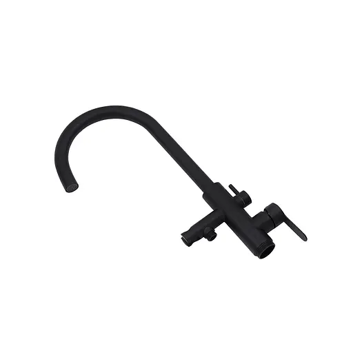 Смеситель для напольной ванны Kroner KRP Edelstahl Klassisch - SCH077 CV029976 Черный матовый - фото 5