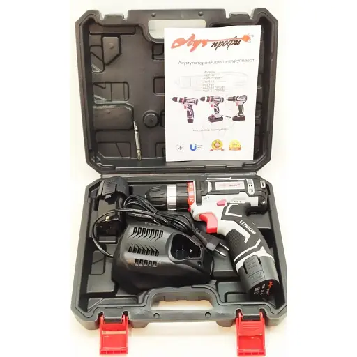Шуруповерт аккумуляторный Луч Профи АШЛ-12 кейс 2 Ah 12 В 2 АКБ и ЗУ 30412 - фото 2
