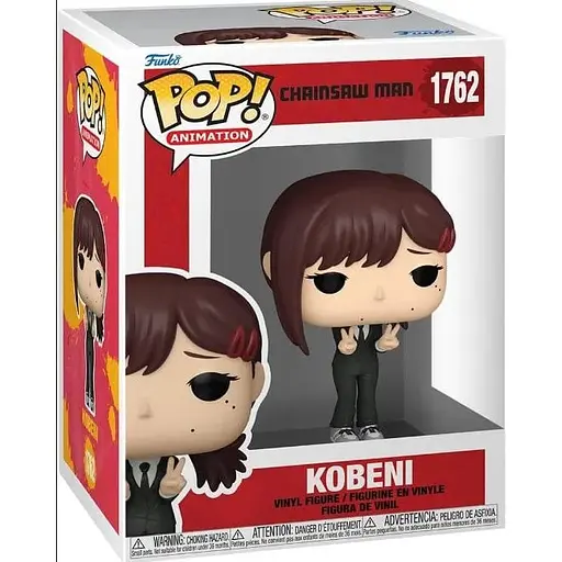 Коллекционная  фигурка   Funko Pop Человек бензопила  Кобени Chainsaw Man Kobeni 10 см FP CM K 1762 - фото 1
